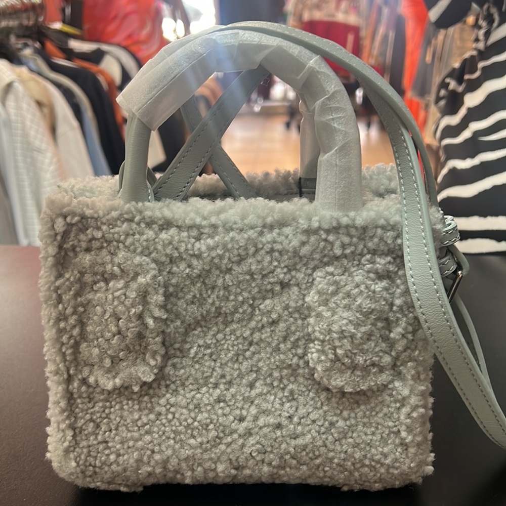 Brandon Blackwood Mini Kuei Shearling Crossbody Bag - Picture 2 of 4